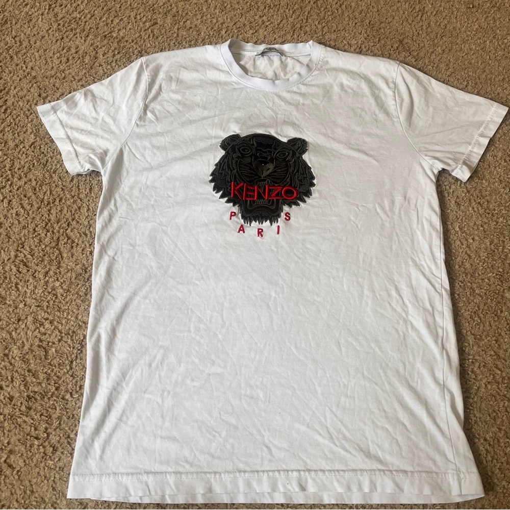 Kenzo White Graphic T-Shirt
